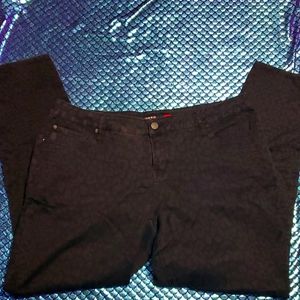 Torrid black leopard pants